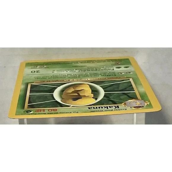 Unlimited Base Kakuna 33/102‎ Pokemon Card WOTC Vintage NM - Picture 6 of 12